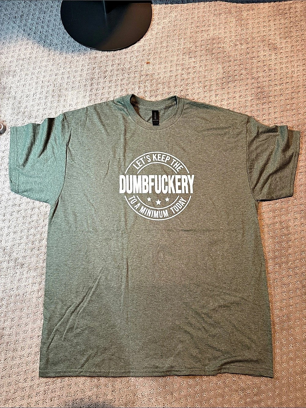 Gildan Heavy Cotton Let's Keep The Dumbfuckery To A Minimum Today T-Shirt